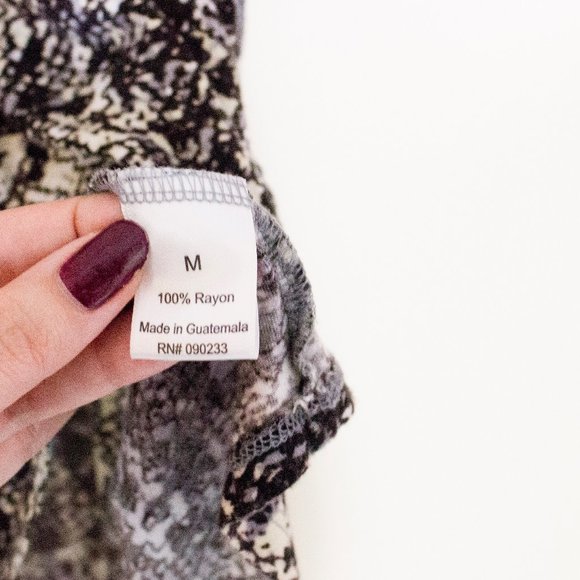 Snakeskin Tank Top - 2/$20 - Gray animal print EUC - Picture 8 of 8